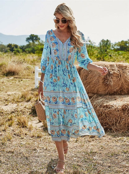 Bequemes Boheme-Kleid