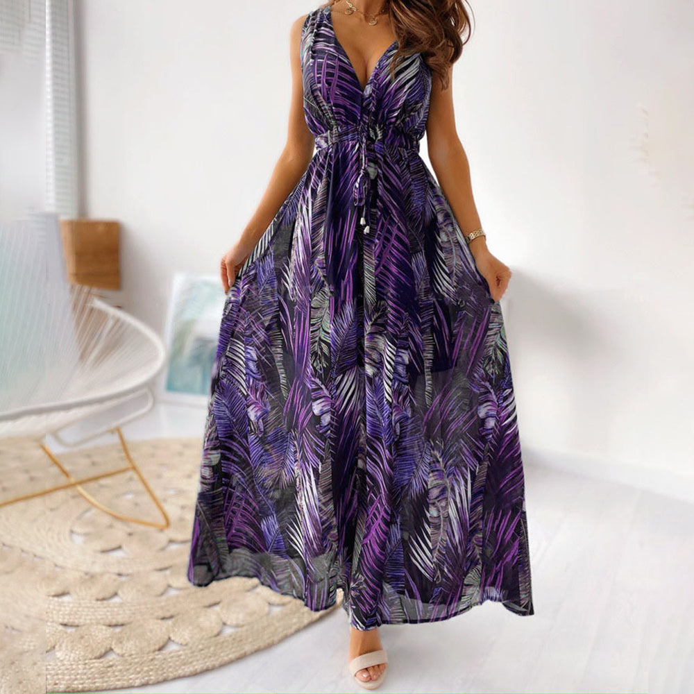 Blumiges Kleid für Damen