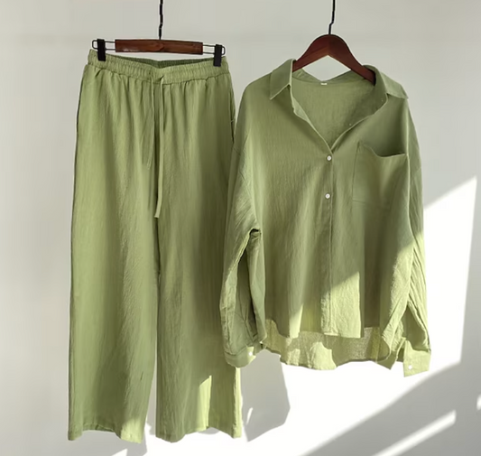 WW | Zweiteiliges Satz Aus Langarmshirt Und Hose Mit Kordelzug
