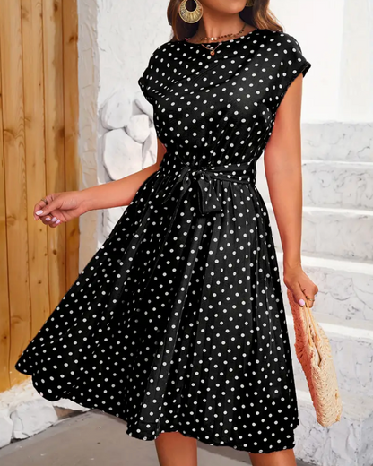 Chic – wunderschönes vintage-polkakleid für frühling/sommer