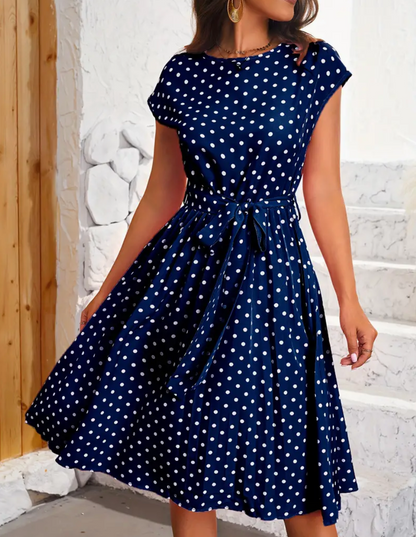 Chic – wunderschönes vintage-polkakleid für frühling/sommer