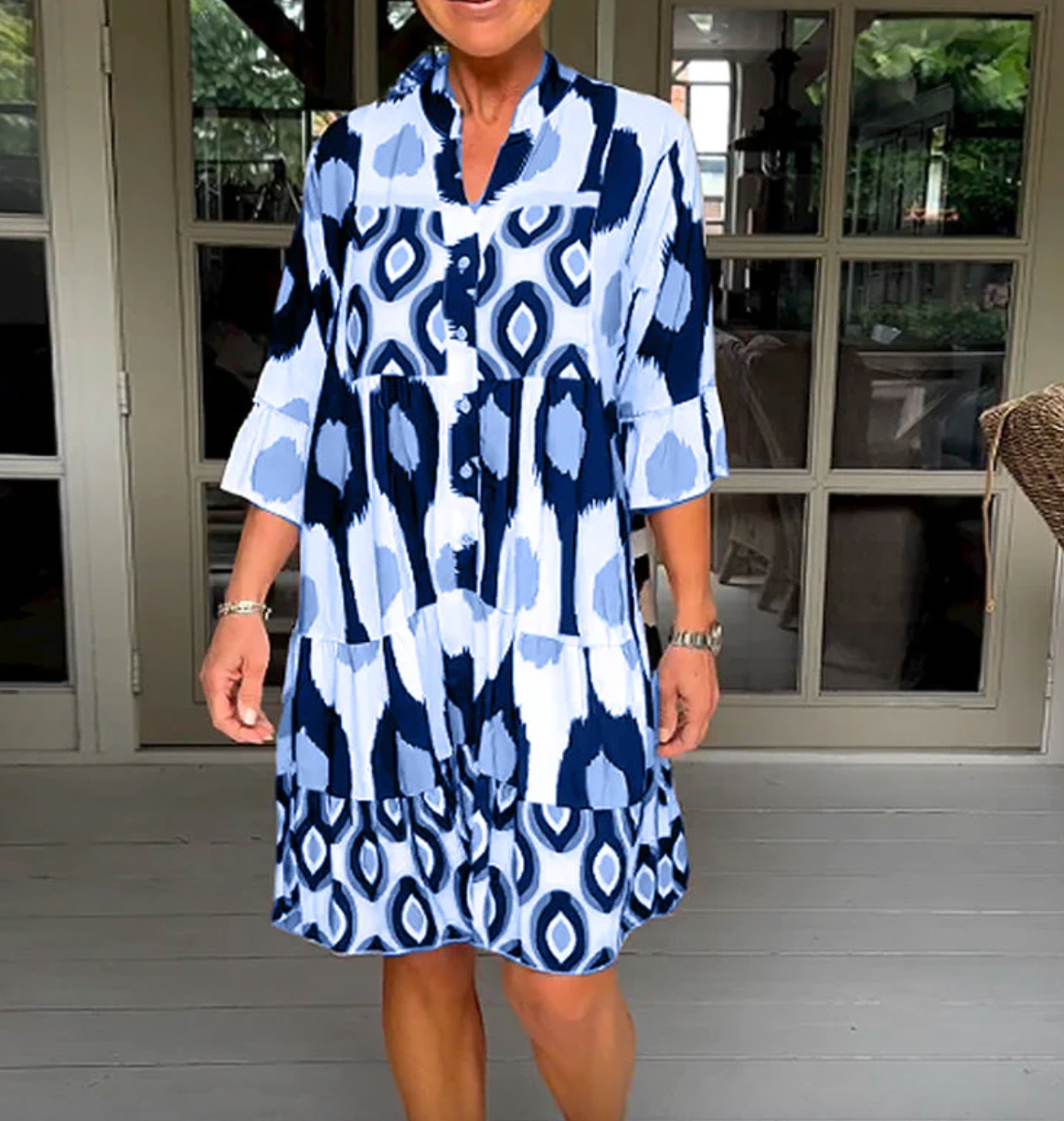 Varilo – elegantes kleid mit 3/4 armeln
