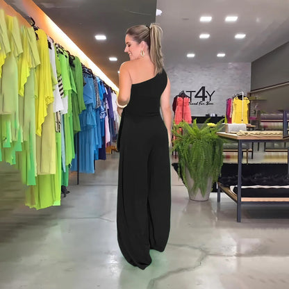 Merche Jumpsuit mit einem einzigen Schulterriemen