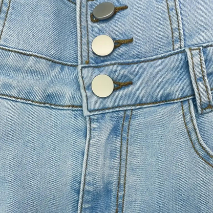 WW | Zerrissene High Waist Jeans Für Damen