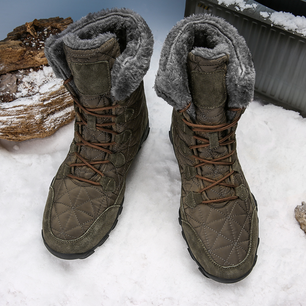 WW | Warme Stiefelette Mit Fellfutter Und Rutschfester Sohle Für Komfort