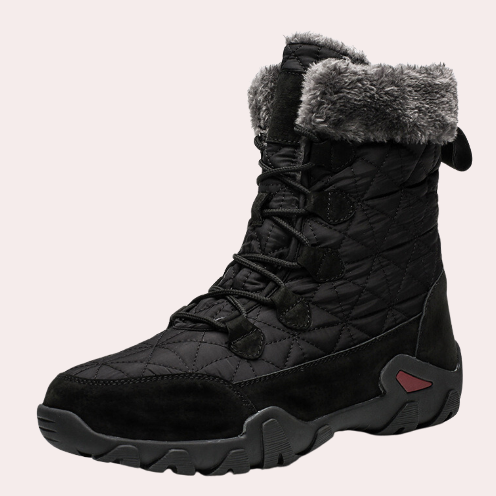 WW | Warme Stiefelette Mit Fellfutter Und Rutschfester Sohle Für Komfort