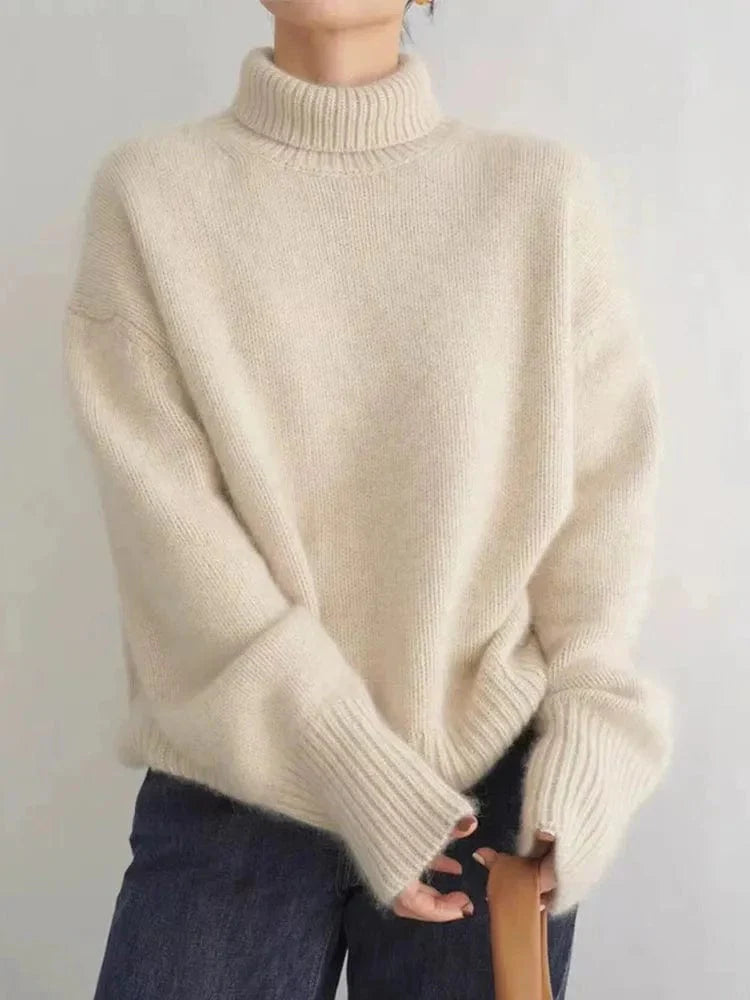 – Eleganter Rollkragenpullover aus Kaschmir
