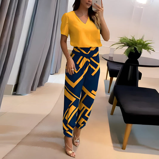 WW | Trendy Bluse Und Hosen Satz