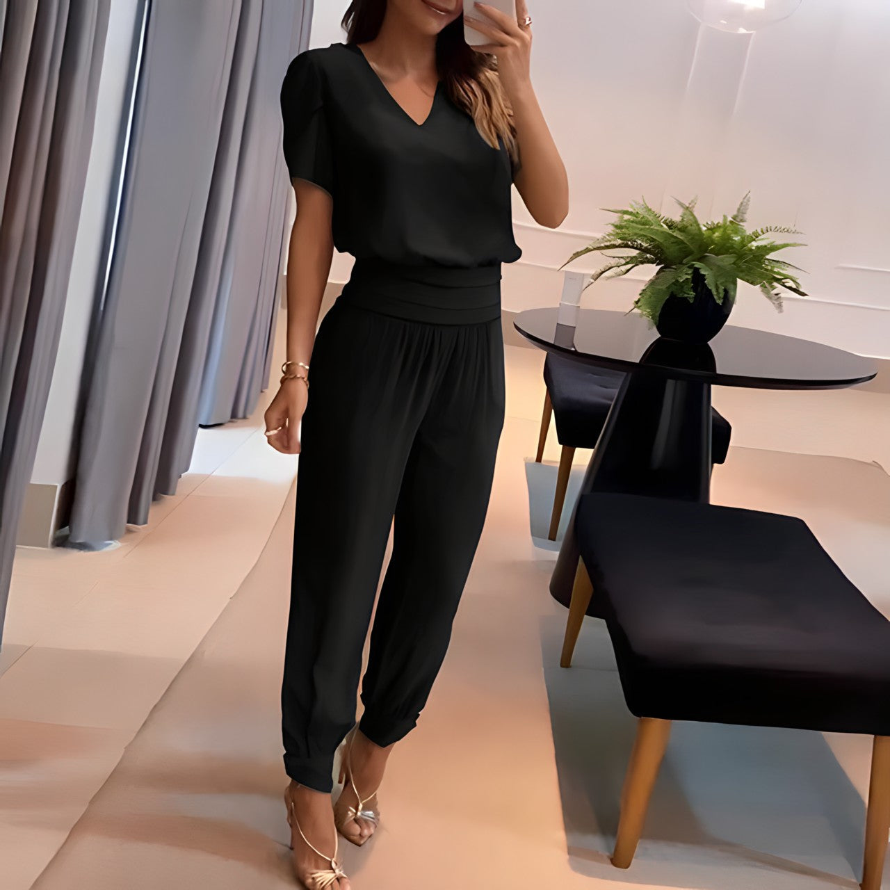 WW | Trendy Bluse Und Hosen Satz
