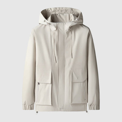 WW | Winddicht Herrenjacke Mit Reißverschlusstaschen Stilvoll Und Funktional
