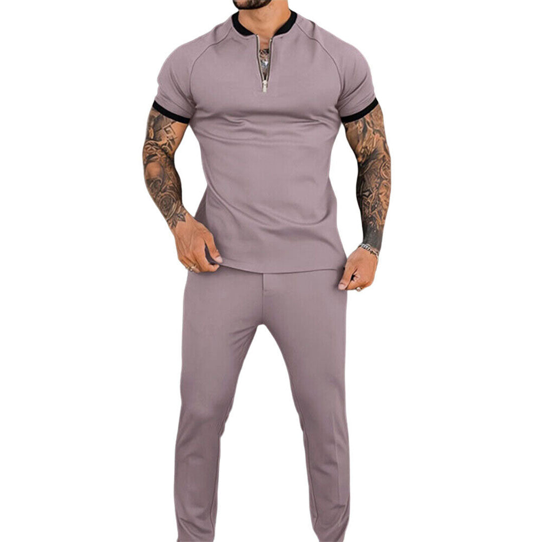 Merche Fit einfarbig Set mit Reißverschluss