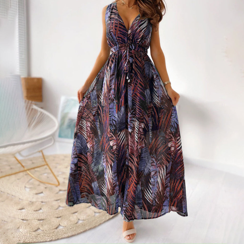 Blumiges Kleid für Damen