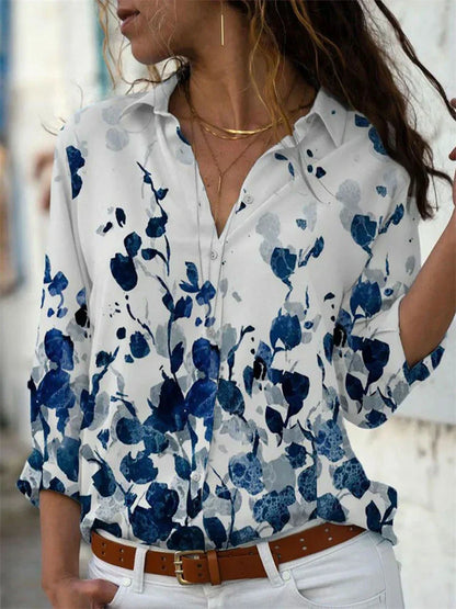 Merche stylische Print-Damenbluse für vielseitigen Streetstyle