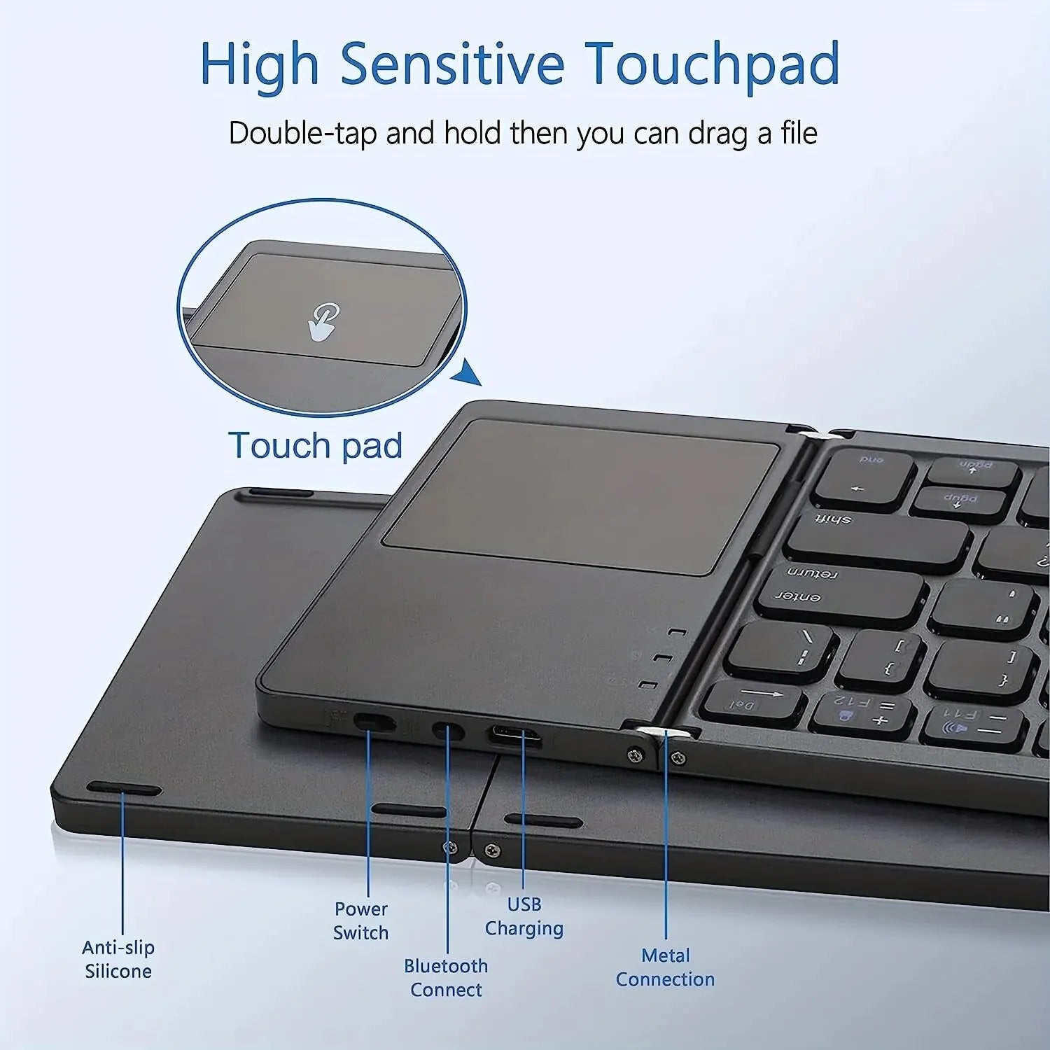 TypeGo™ - Portable Bluetooth Wireless Keyboard