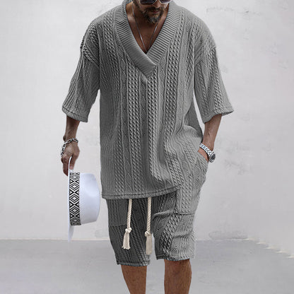 Merche Strickhemd und Shorts für den gemütlichen Sommer