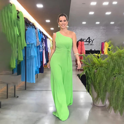 Merche Jumpsuit mit einem einzigen Schulterriemen