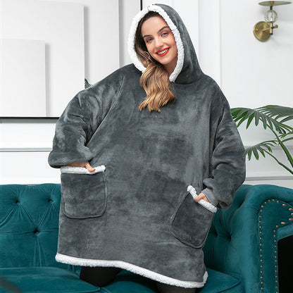 WW | Weicher Kapuzenpulli Und Bequeme Decke in Einem!