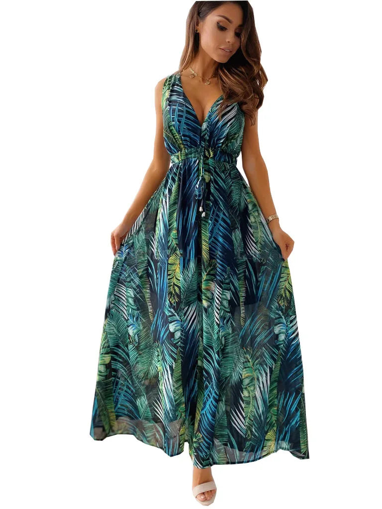 Blumiges Kleid für Damen