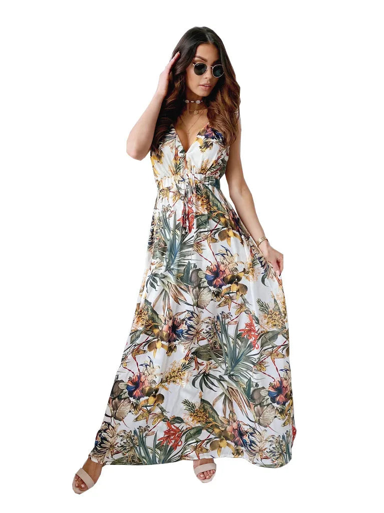 Blumiges Kleid für Damen
