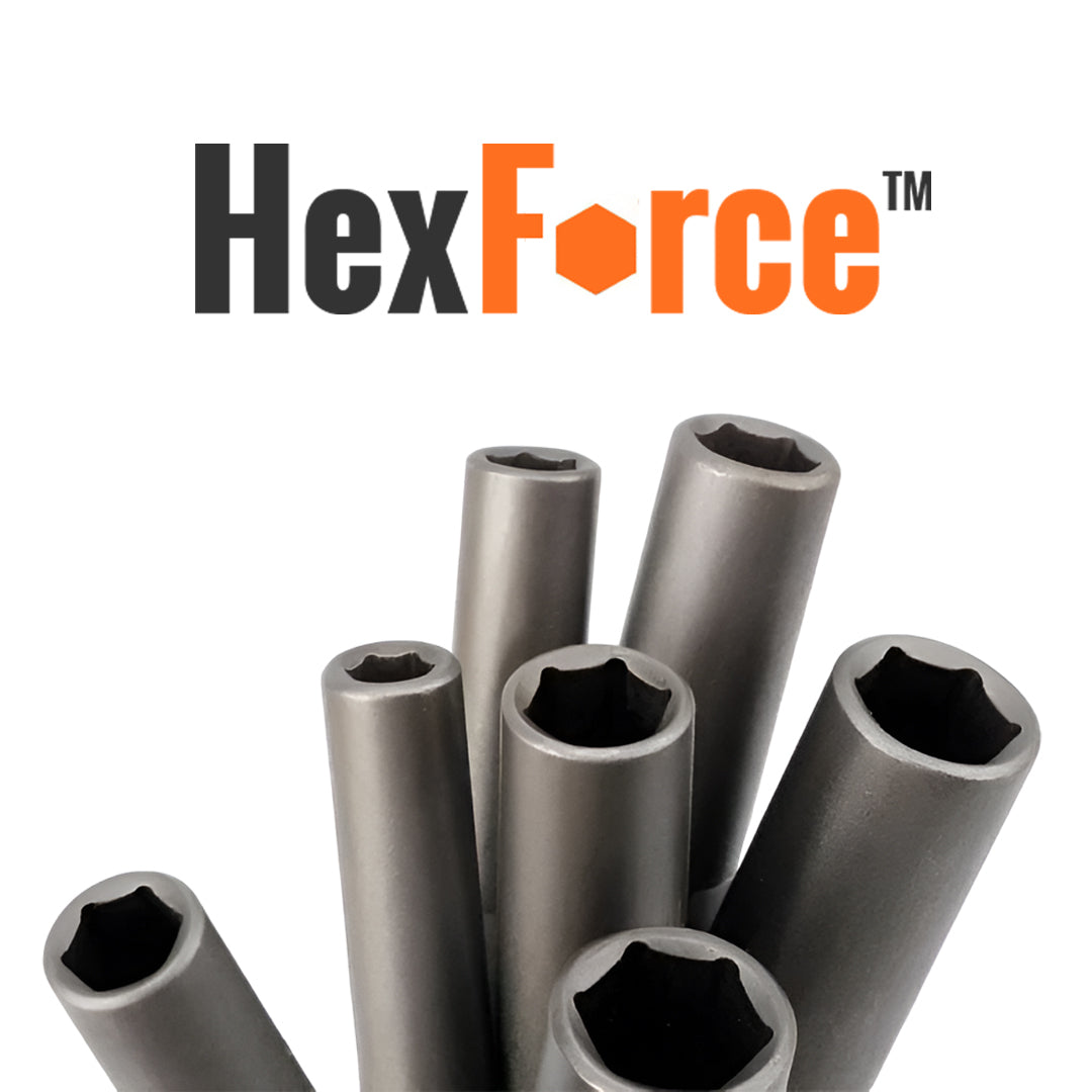 HexForce™ Extra tiefer Sechskant-Bit-Steckschlüssel-Bit-Satz für Schrauben und Muttern