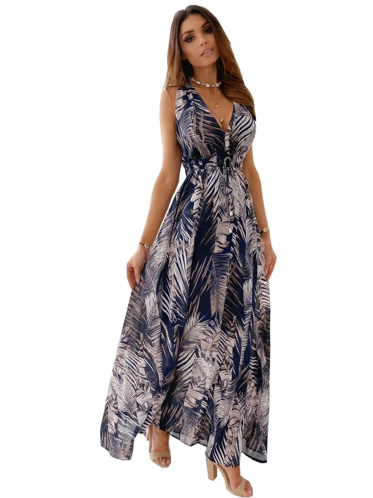 Blumiges Kleid für Damen