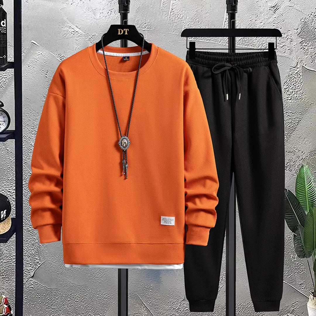Merche einfarbiger Jogginganzug Set