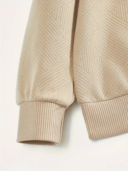 WW | Weinlese Pullover Mit Reißverschluss