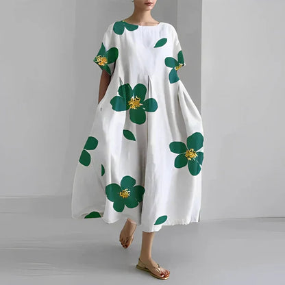 Boho-Blumenkleid - Weites Kleid