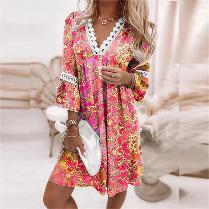 breezy blooms sommerkleid