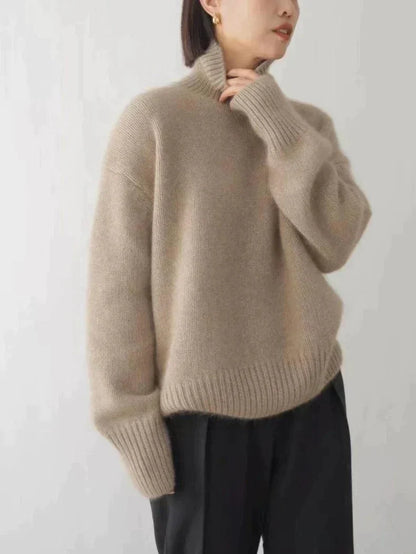 – Eleganter Rollkragenpullover aus Kaschmir
