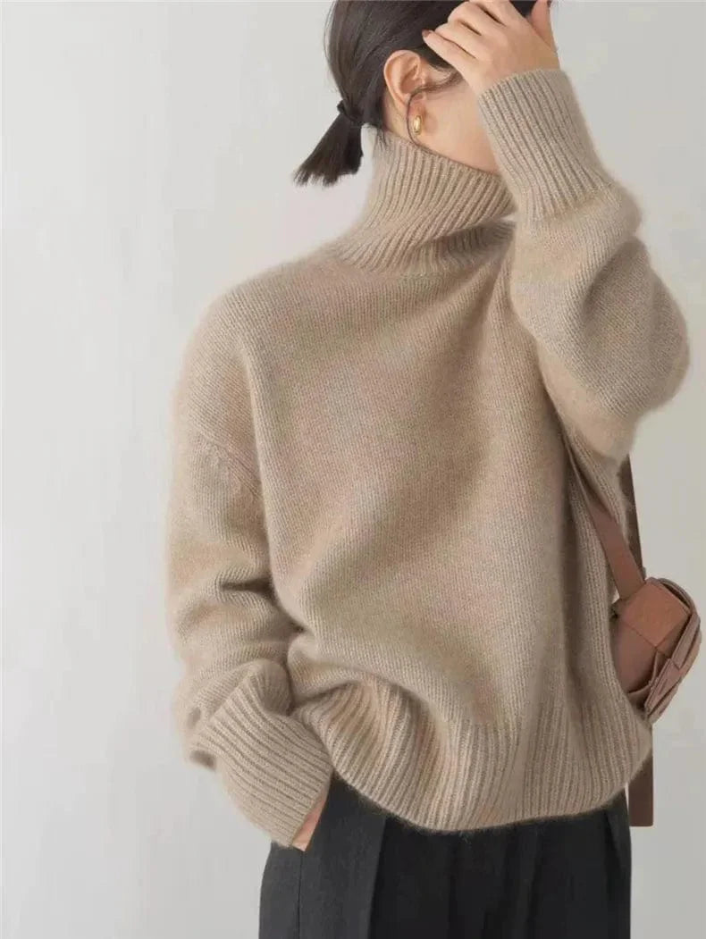 – Eleganter Rollkragenpullover aus Kaschmir