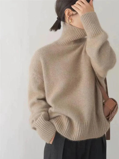– Eleganter Rollkragenpullover aus Kaschmir