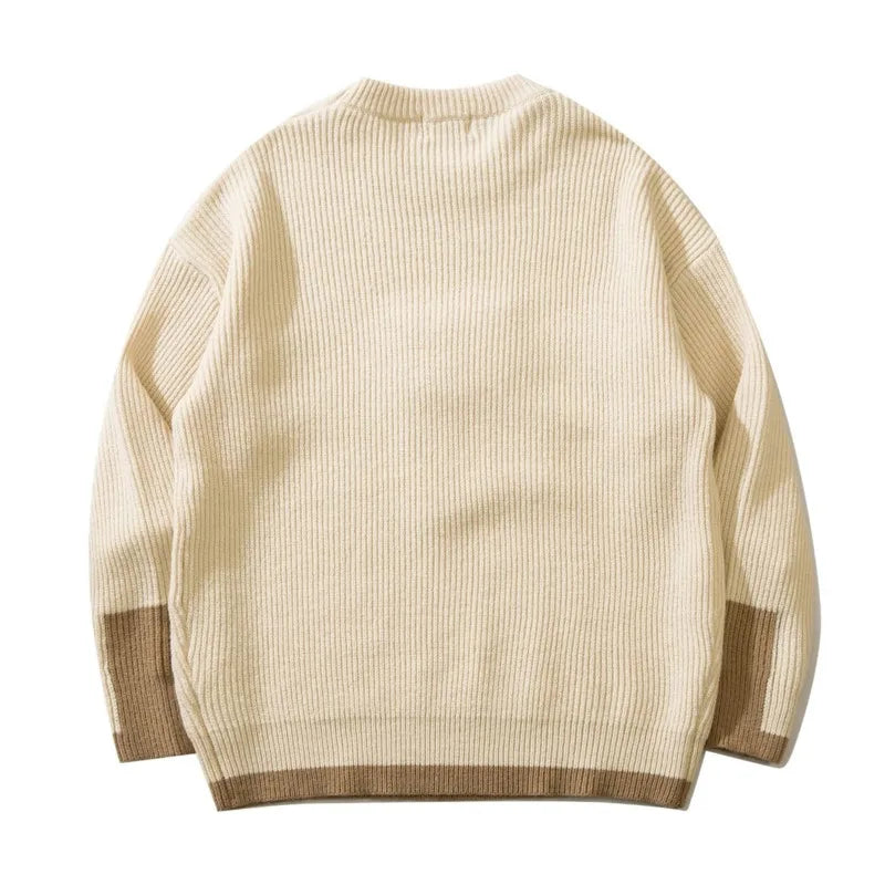 Strickpullover mit Snack-Patch-Detail