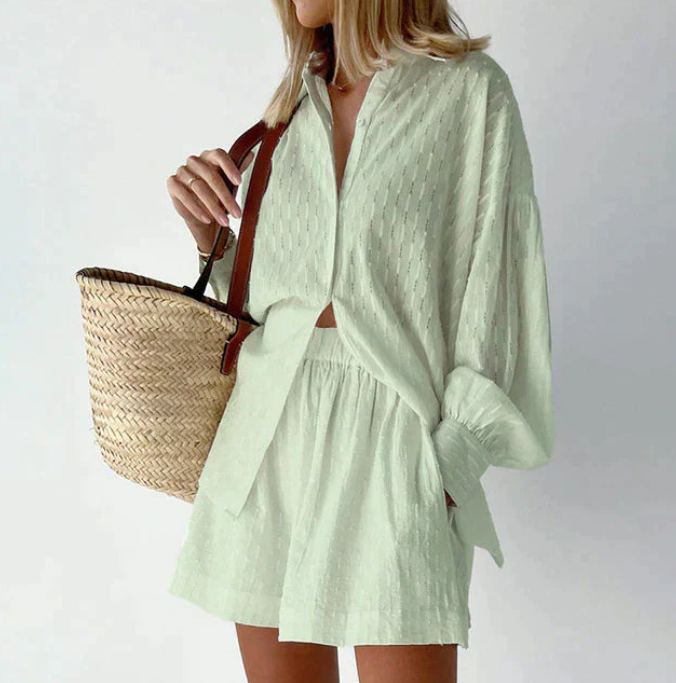 Merche Color Loose Komfortable Set perfekt für stilvollen Auftritt für den Sommer