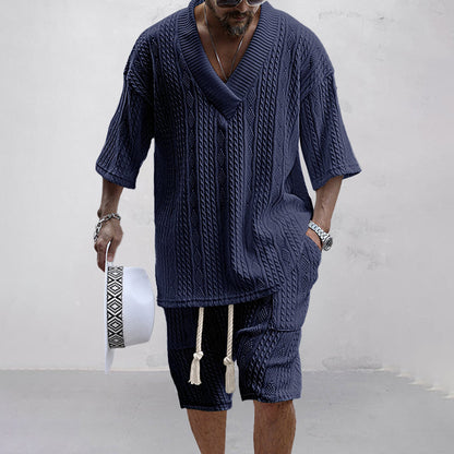 Merche Strickhemd und Shorts für den gemütlichen Sommer