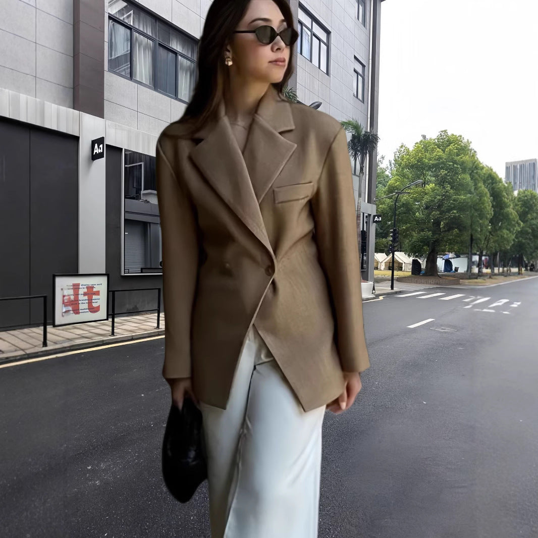 Damen Eleganter Oversized Blazer Merchesia