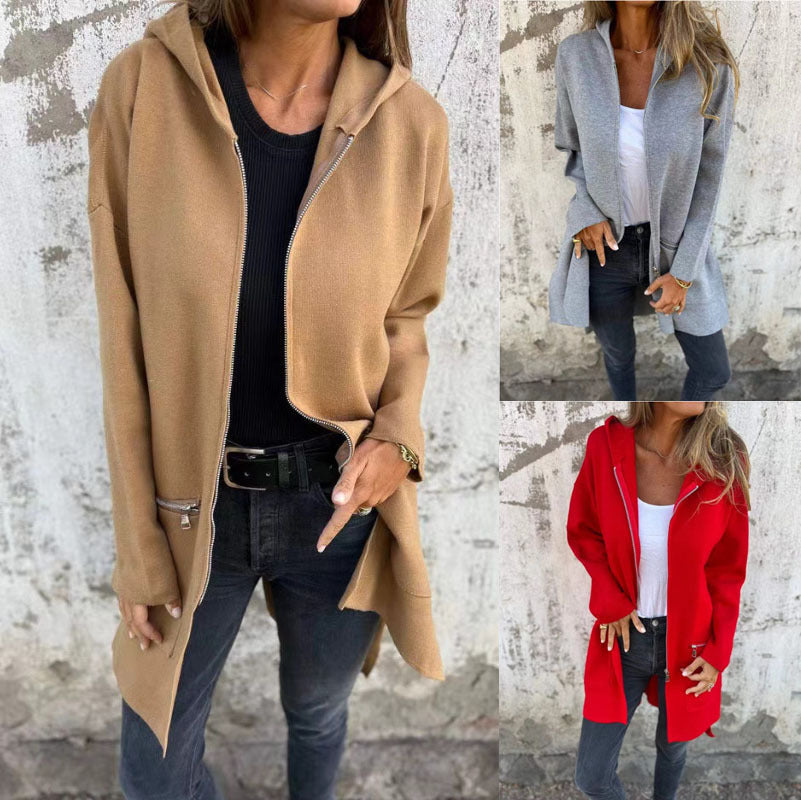 Damen lange Joggingjacke Merchesia