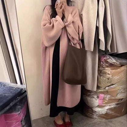 Damen Lässiger Strickpullover mit drapiertem Design und praktischer Taillierung Merchesia