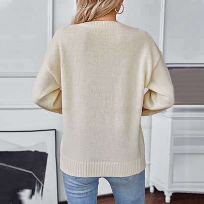 Damen gemusterter Pullover Merchesia