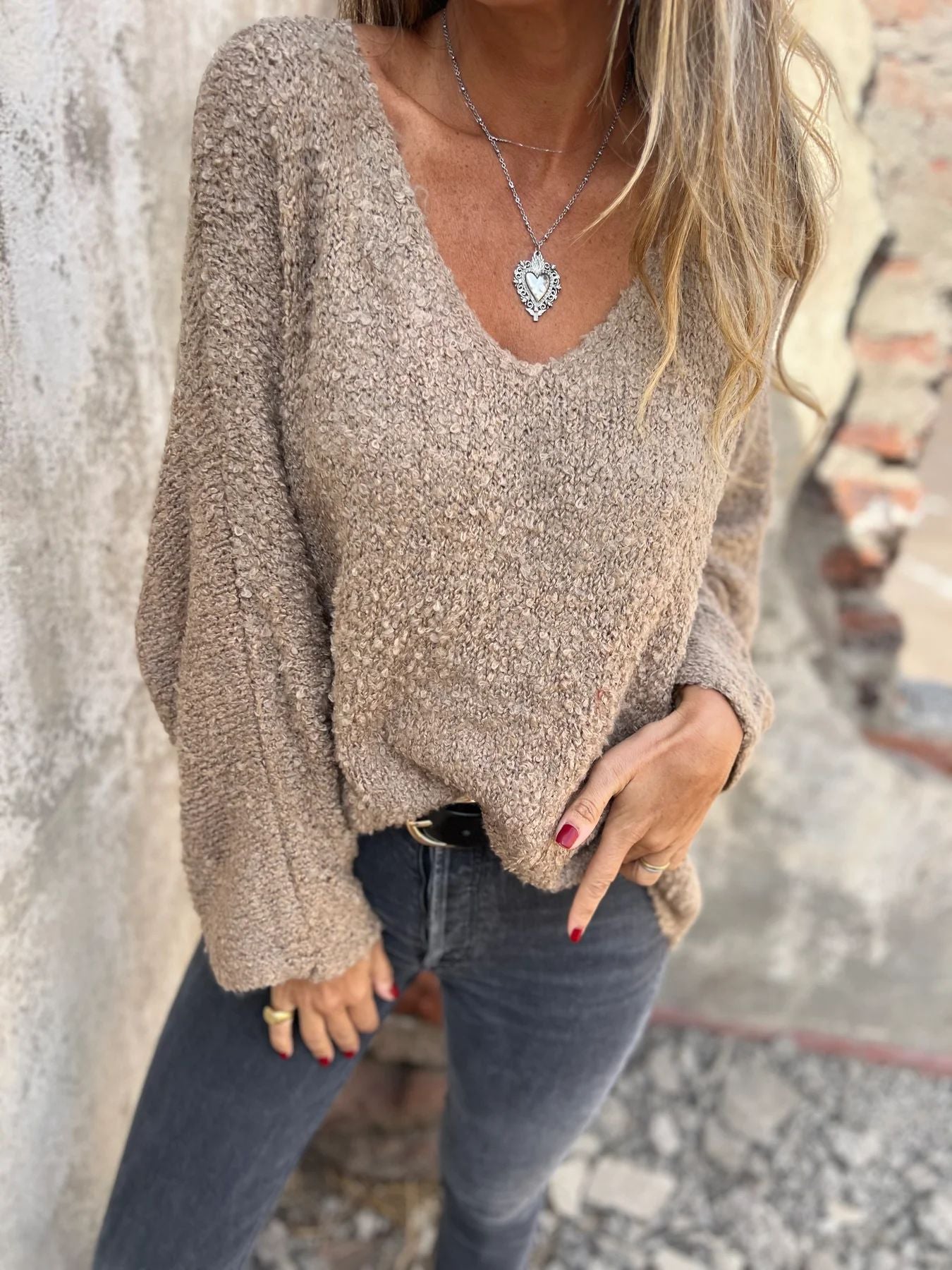 Damen kuscheliger Pullover Merchesia