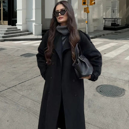 Damen eleganter Trenchcoat Merchesia