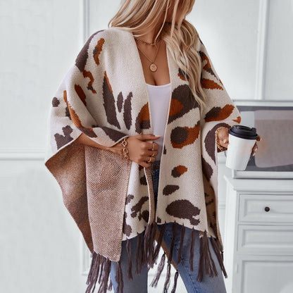 Damen weicher Schal mit fransigem Design Merchesia