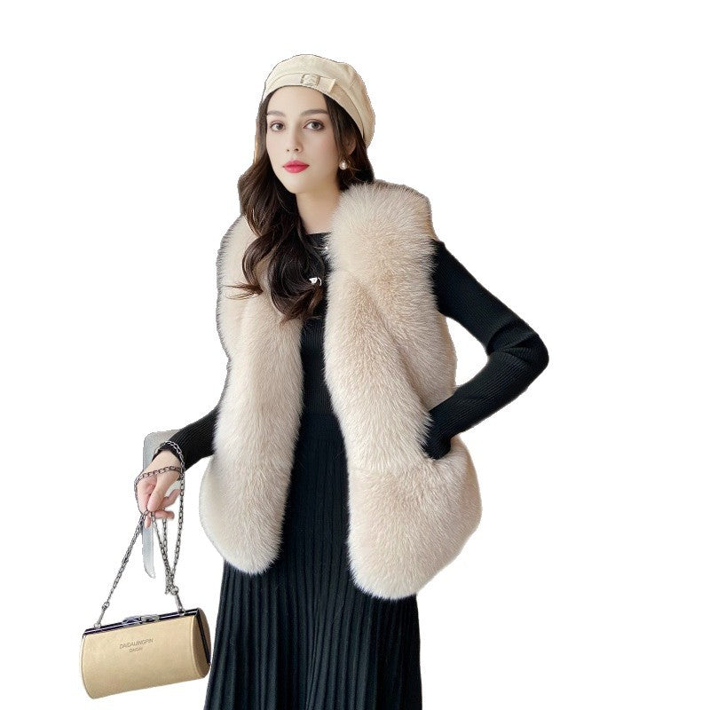 Damen Weste aus luxuriös flauschigem Kunstpelz Merchesia