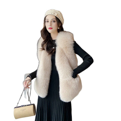 Damen Weste aus luxuriös flauschigem Kunstpelz Merchesia