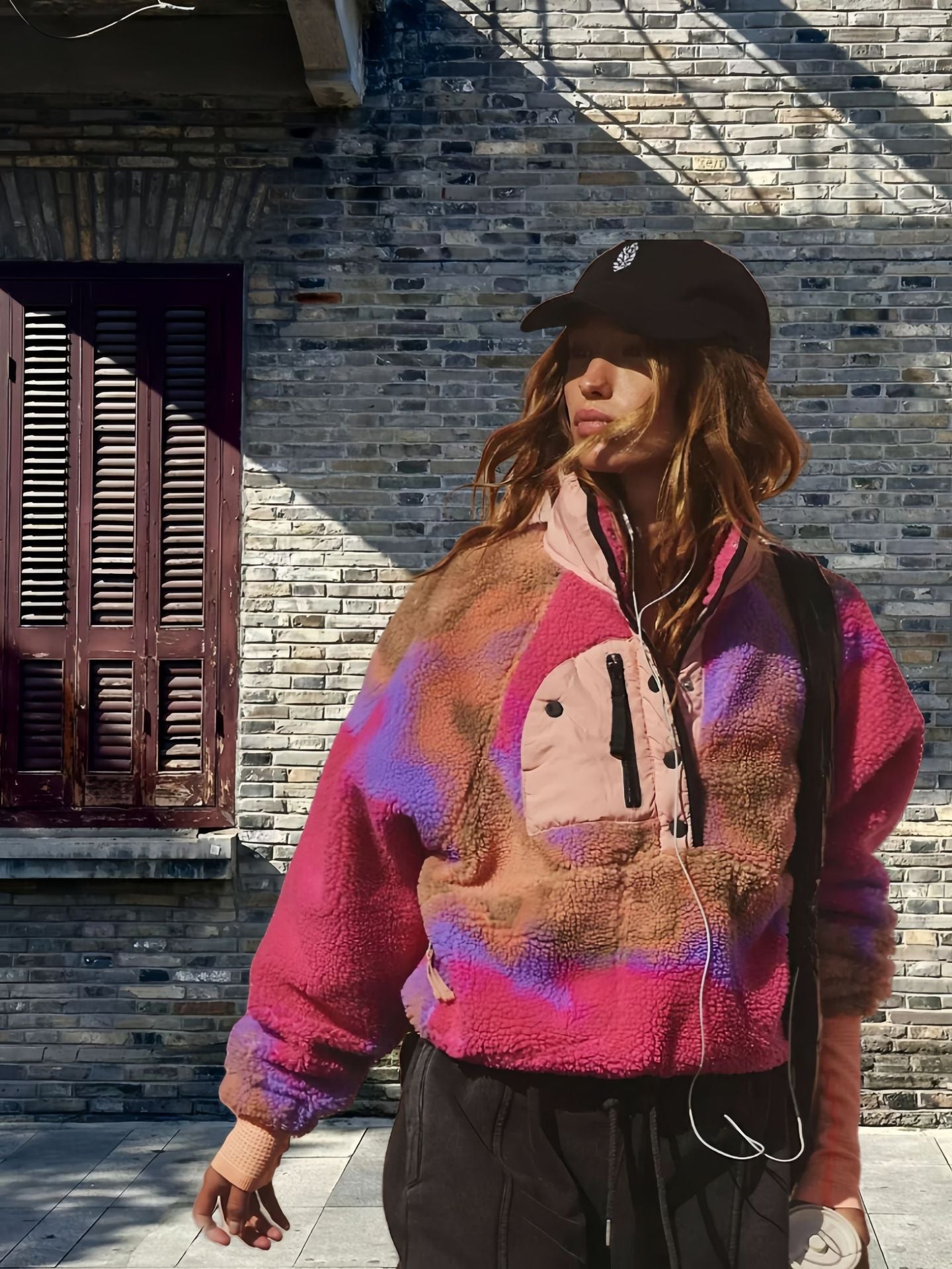 Damen Fleecejacke mit modernem Farbverlauf Merchesia