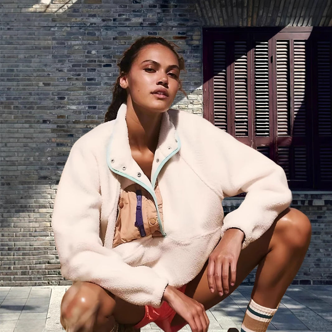 Damen Fleecejacke mit modernem Farbverlauf Merchesia