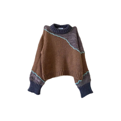 Damen Grobstrickpullover Merchesia