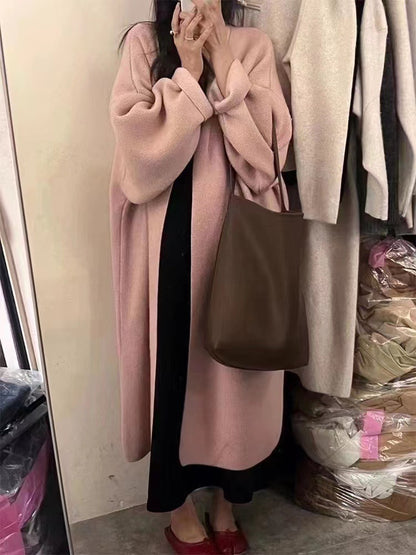 Damen Lässiger Strickpullover mit drapiertem Design und praktischer Taillierung Merchesia