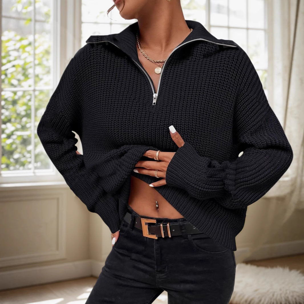 Damen lockerer Strickpullover Merchesia