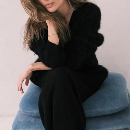 Damen Kuscheliger Cardigan aus feinem Mohair Merchesia